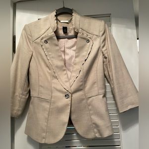 White House Black Market Tan Black - Size 0